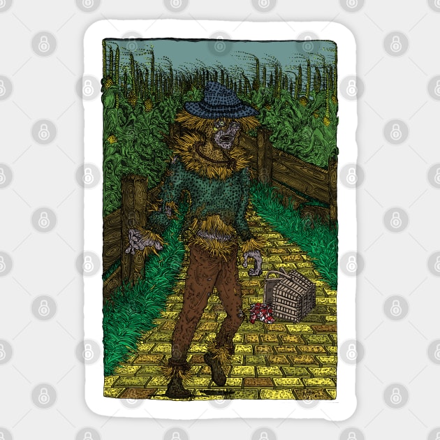 Zombie Walkers Of Oz Scarecrow Sticker by House_Of_HaHa